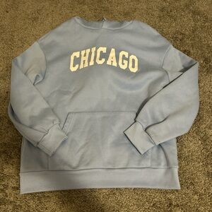 Blue Chicago women’s hoodie